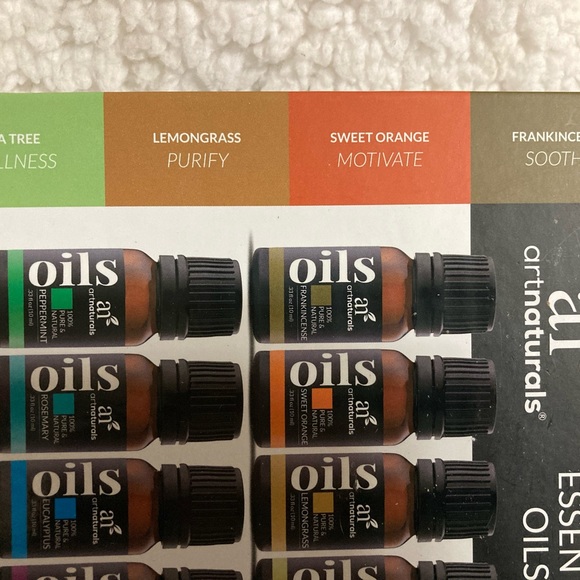 ART NATURALS AROMA OIL DIFFUSER & TOP 8 ESSENTIAL OIL. SET, FENG SHUI, BOHEMIAN - Picture 5 of 13